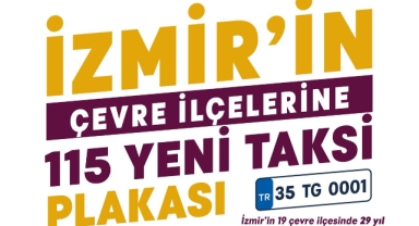 İzmir’in çevre ilçelerine 115 yeni taksi geliyor