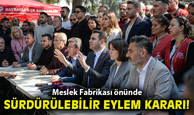 Meslek Fabrikası önünde sürdürülebilir eylem kararı