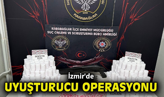 İzmir'de uyuşturucu operasyonu: 24 bin hap ele geçirildi