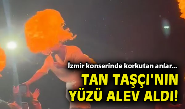 İzmir konserinde korkutan anlar... Tan Taşçı'nın yüzü alev aldı!