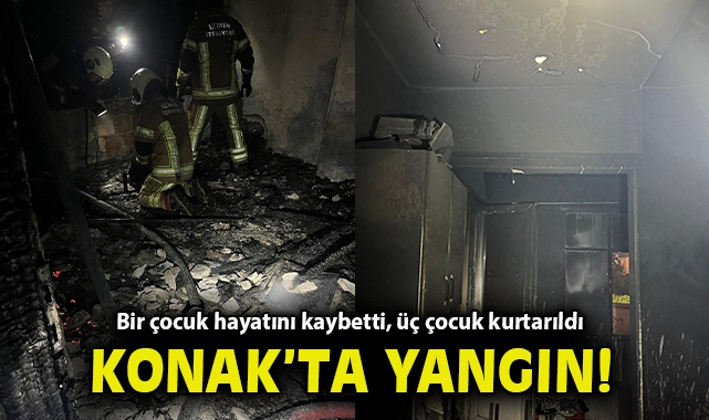 Konak'ta yangın