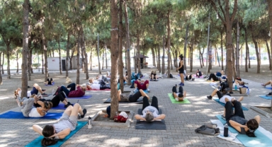 Açık havada sabah sporu keyfi başlıyor