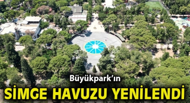 Büyükpark’ın simge havuzu yenilendi