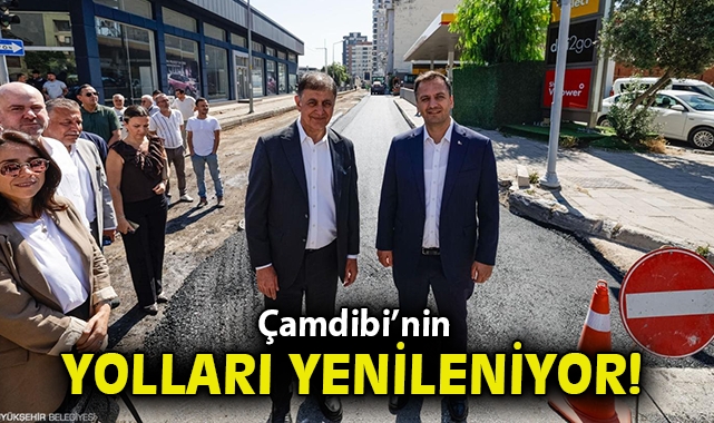 Çamdibi’nin yolları yenileniyor