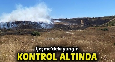 Çeşme'deki yangın kontrol altında