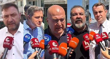 CHP İzmir'de emniyet önünde 'Seferoğulları-Tellioğulları' görüntüsü!