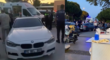 İzmir'de dehşet anları... Polisten kaçtı, yayaya çarptı!