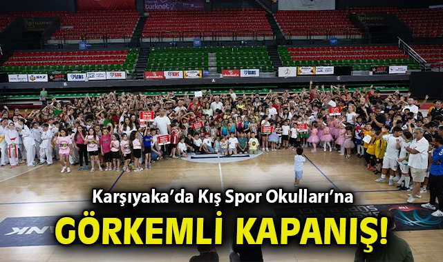 Karşıyaka’da Kış Spor Okulları’na görkemli kapanış