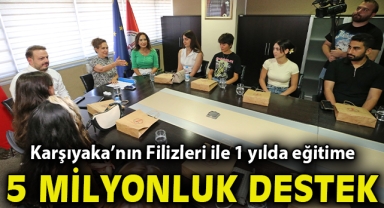 Karşıyaka’nın Filizleri ile 1 yılda eğitime 5 milyon liralık destek