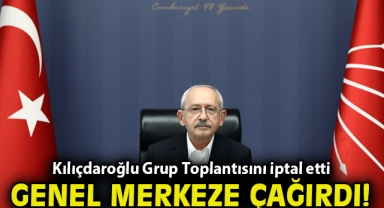 Kılıçdaroğlu Grup Toplantısını İptal Etti,