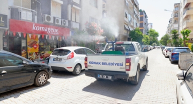 Konak’ta sivrisineklere karşı ilaçlama seferberliği: Ekipler her gün sahada
