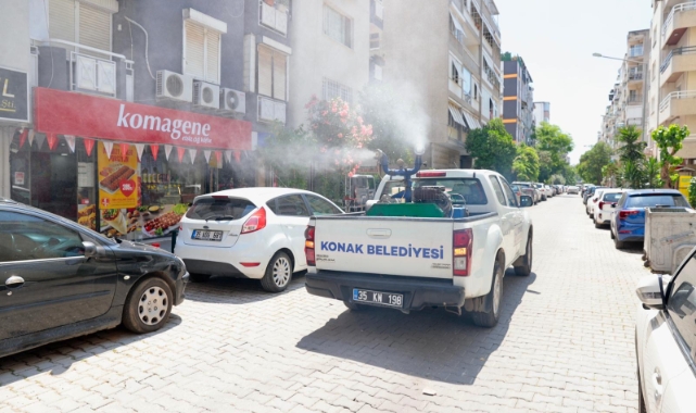 Konak’ta sivrisineklere karşı ilaçlama seferberliği: Ekipler her gün sahada