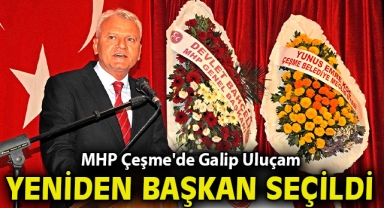 MHP Çeşme'de Galip Uluçam yeniden başkan seçildi
