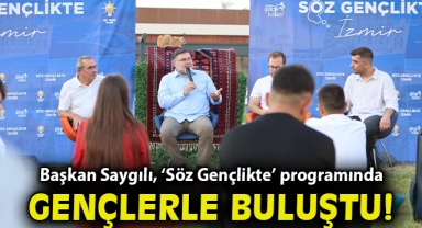 Başkan Saygılı, ‘Söz Gençlikte’ programında gençlerle buluştu!