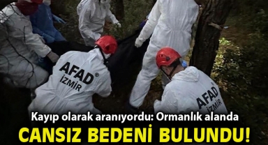 Kayıp olarak aranıyordu: Ormanlık alanda cansız bedeni bulundu